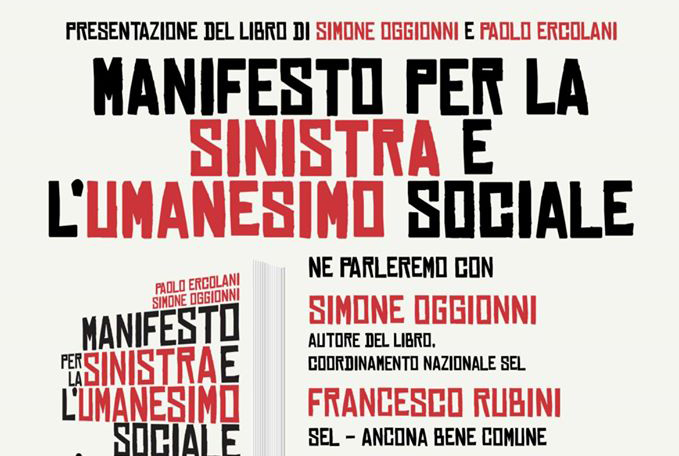 Presentazione del libro “Manifesto per la Sinistra e l’Umanesimo Sociale”